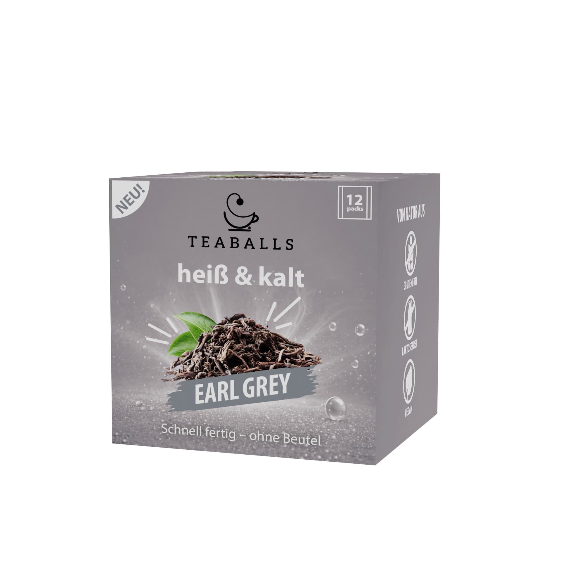 TEABALLS heiß & kalt – Earl Grey 12er Box