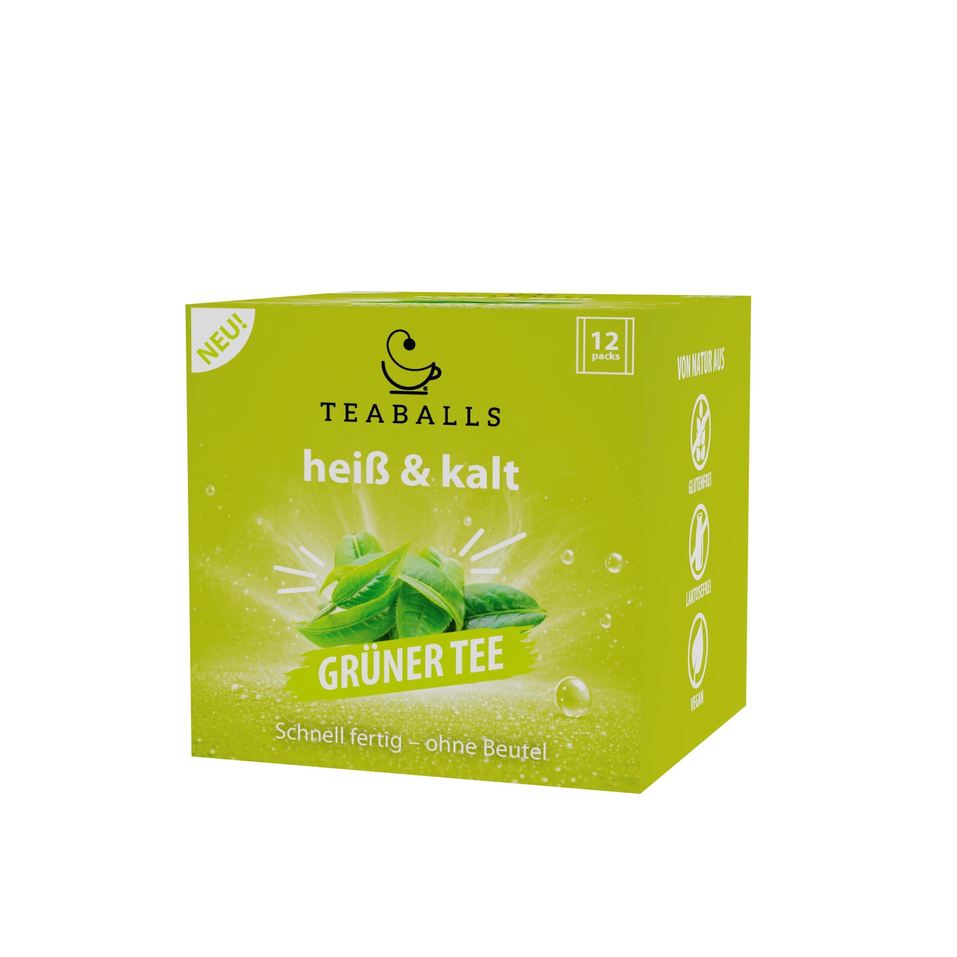 TEABALLS heiß & kalt – Grüner Tee 12er Box