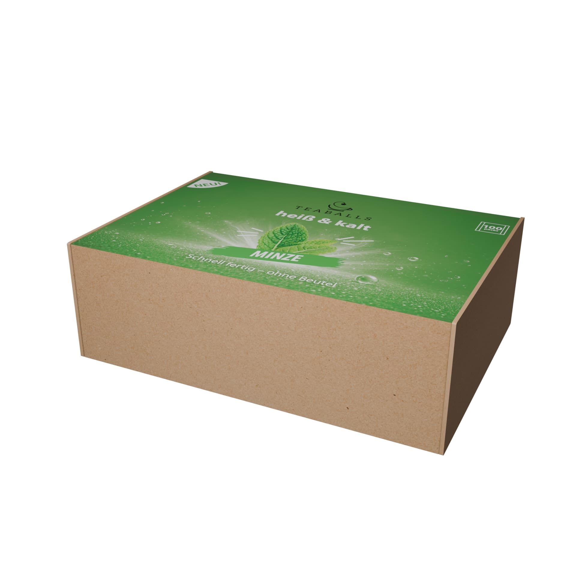 TEABALLS heiß & kalt – Minze 100er Gastrobox
