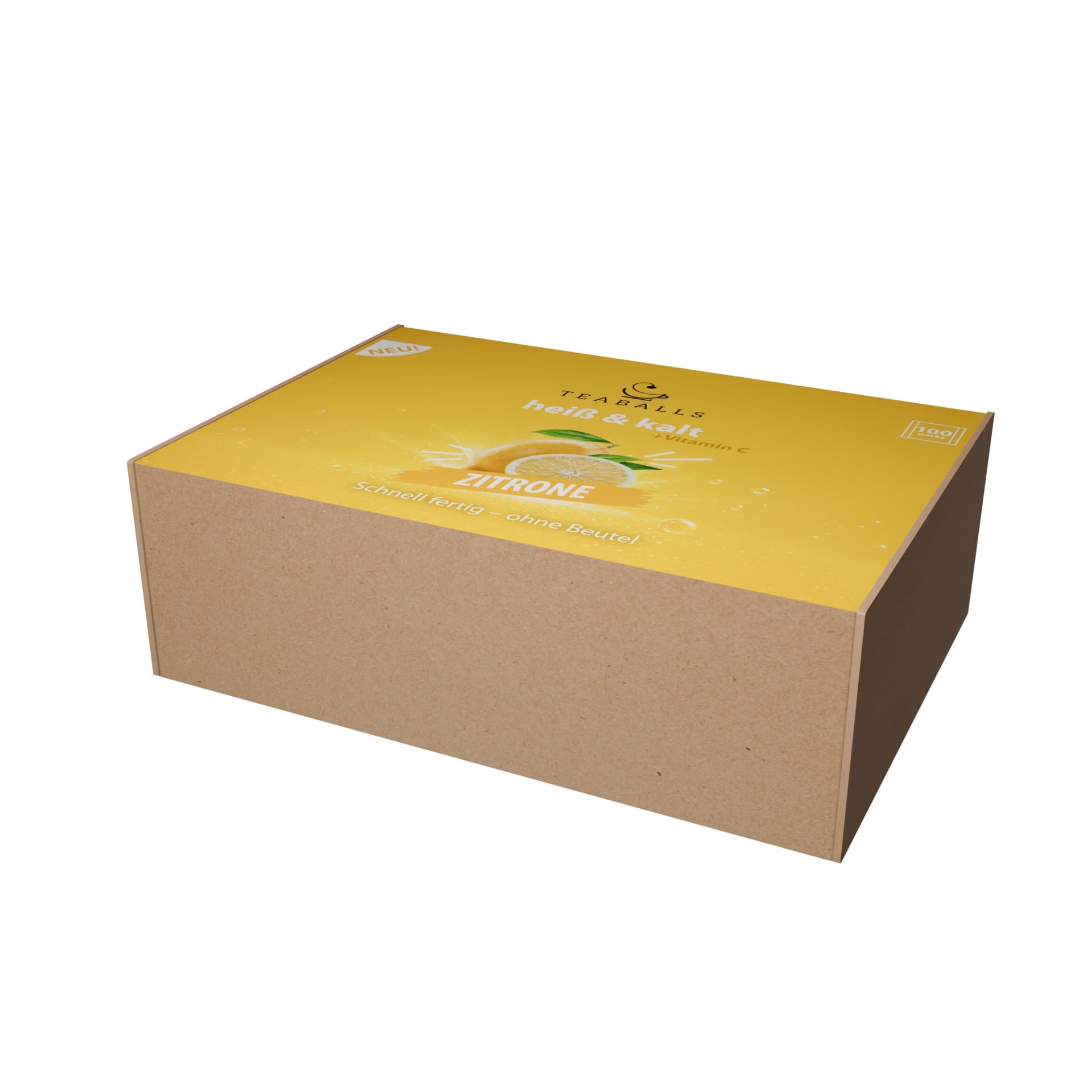 TEABALLS heiß & kalt – Zitrone 100er Gastrobox